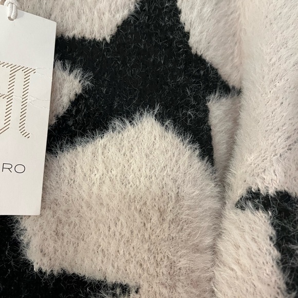 Anthropologie Pilcro NWT Beige and Black Star Sweater size M - Picture 5 of 6